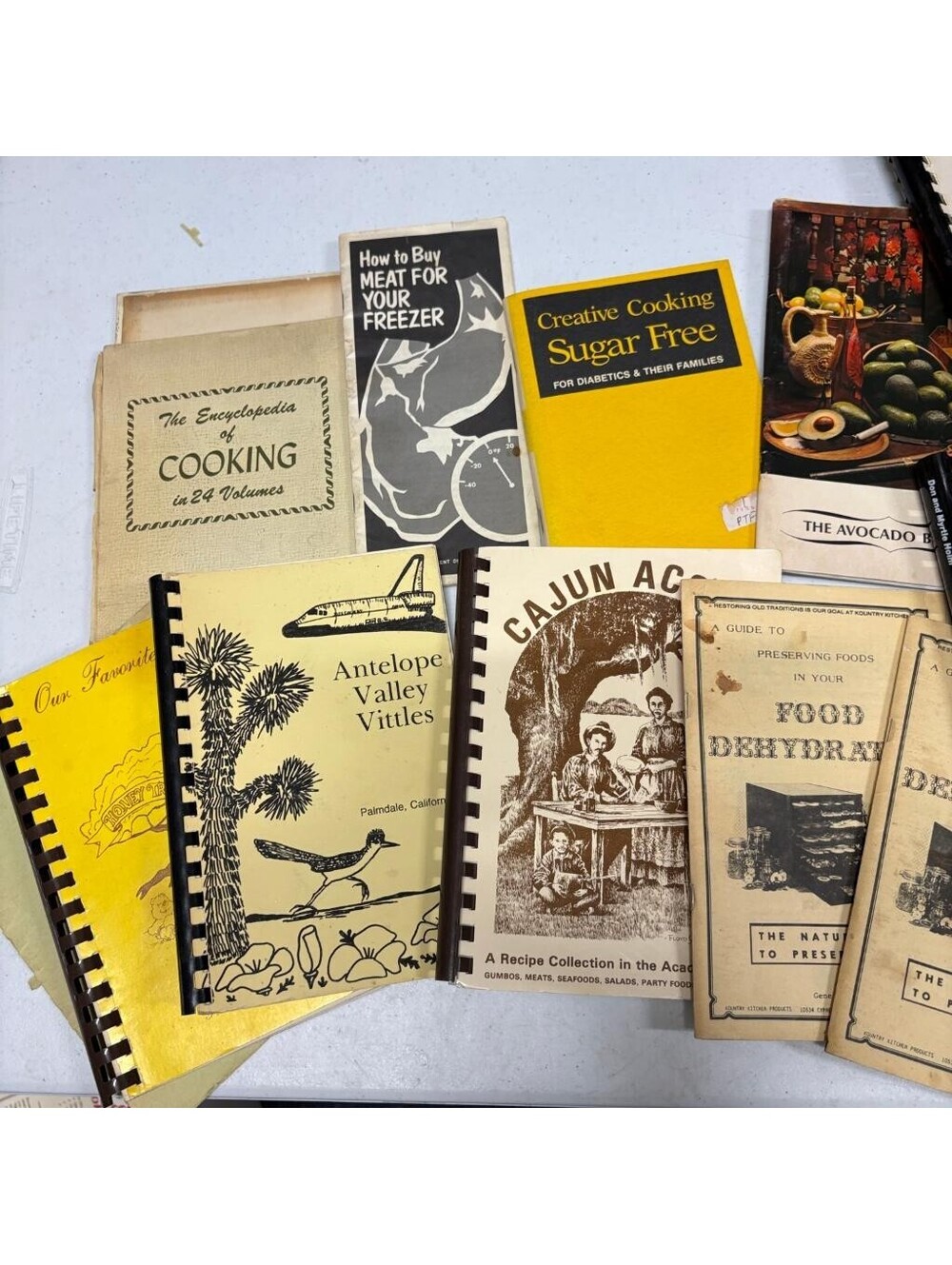 Vintage Cookbook Lot of 14 Community Spiral Bound Regional Sourdough Cajun - Picture 2 of 5